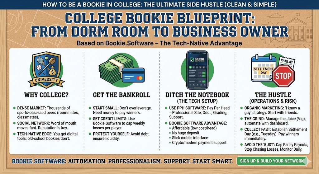 Be a Bookie in College